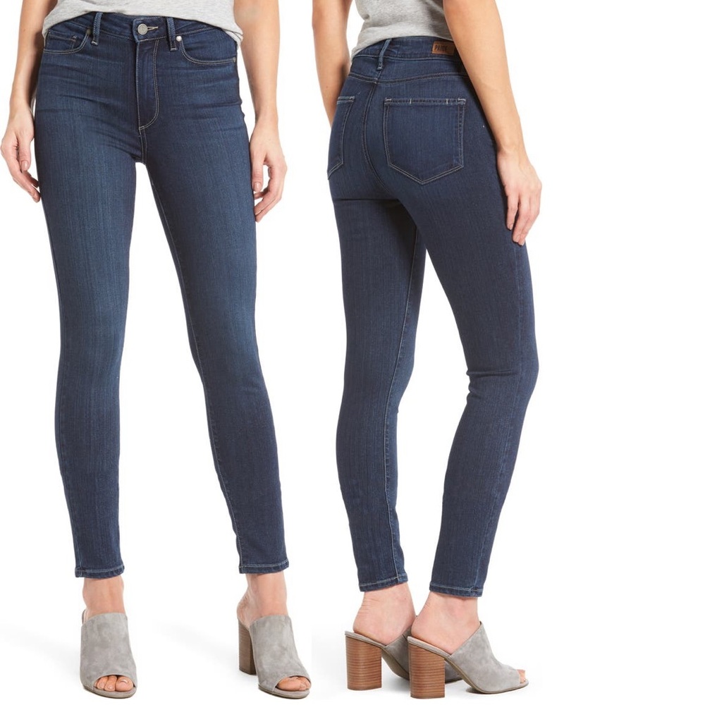PAIGE Transcend Hoxton High Waist Ankle Jeans
